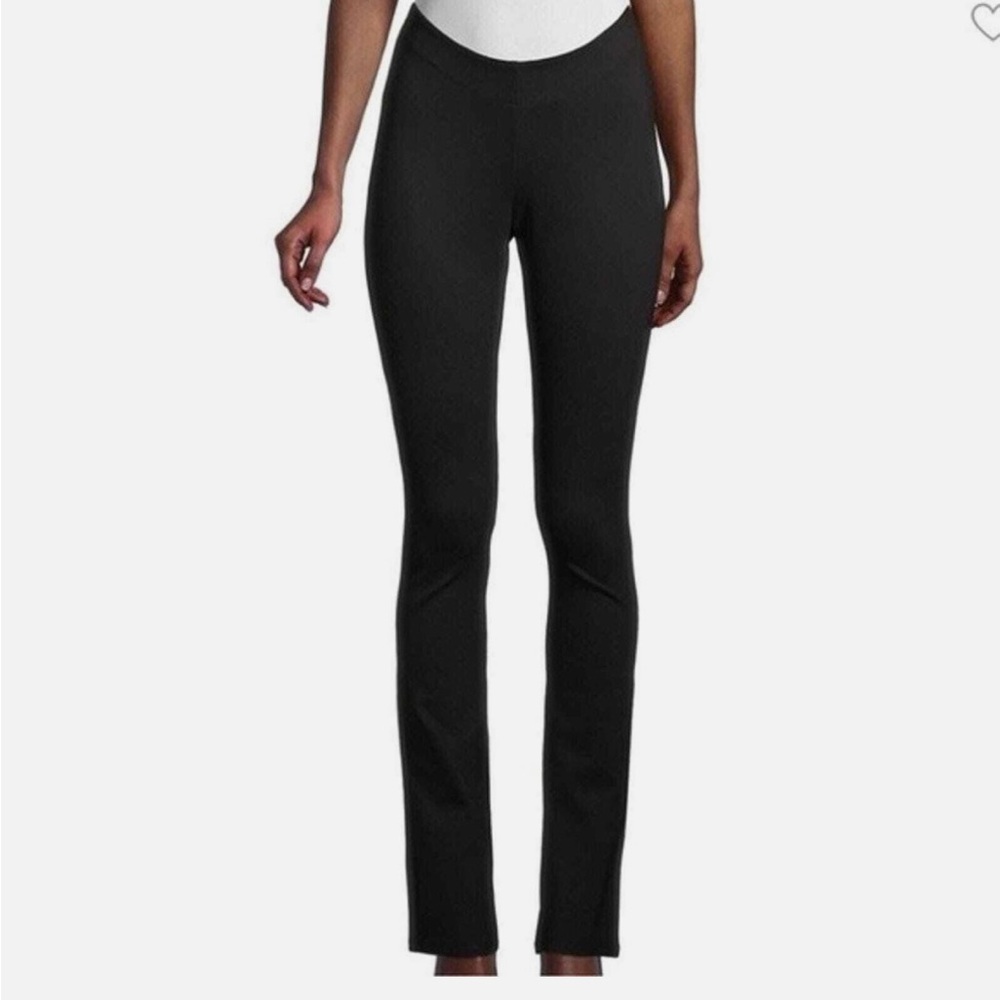 WeWoreWhat Black mid rise scoop pant